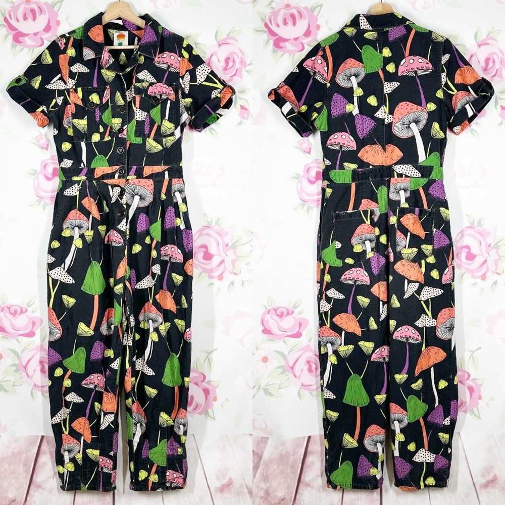 RARE Farm Rio Mushroom Gabardine Coverall Jumpsuit M